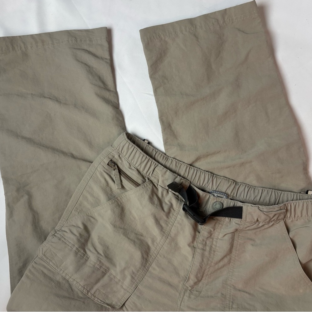 The North Face Pants Mens L Large Stone Convertible Cargo Shorts Belted Hiking